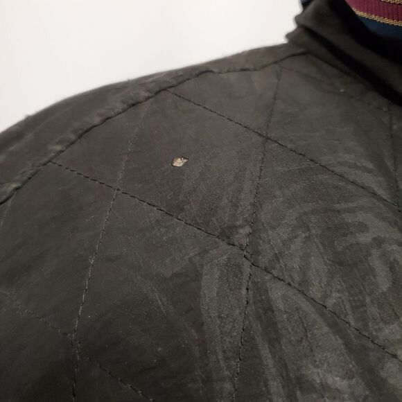 Vintage 80s Retro ELCO Down Filled Iridescent Floral Patchwork Puffer Jacket Lg - Picture 13 of 14